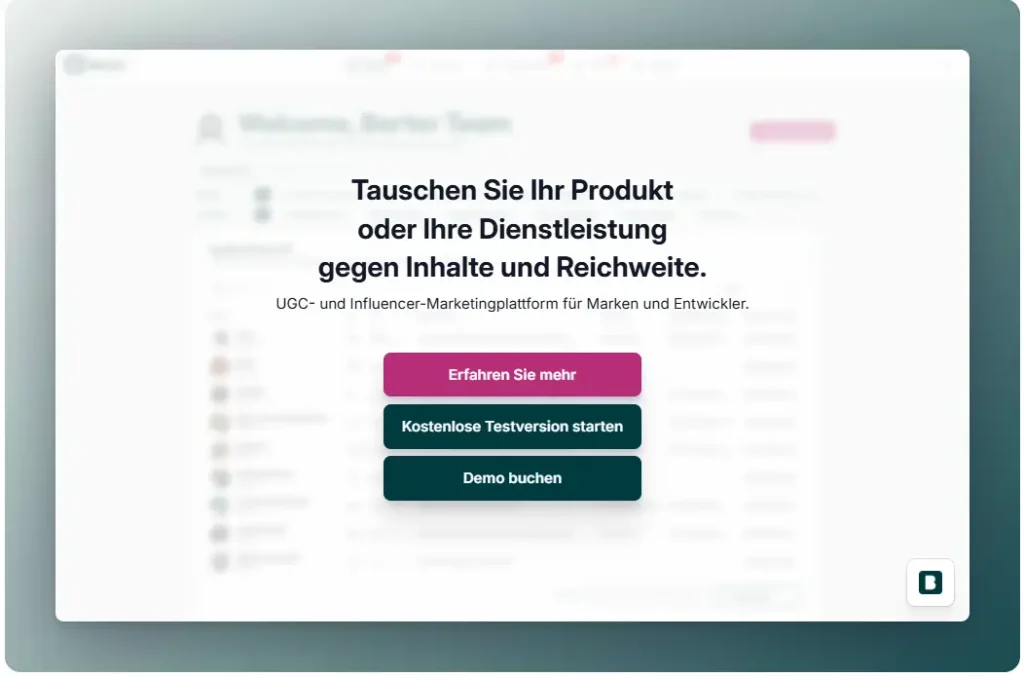 arcade demo barter ugc platform for brands and creators de